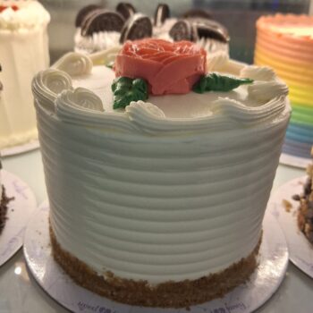 丸いバニラケーキ